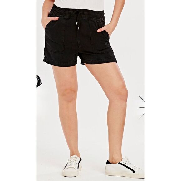 Dear John CAMILLE Pull On SHORTs WITH TENCEL™ LYOCELL FIBERS Black L - Picture 1 of 12